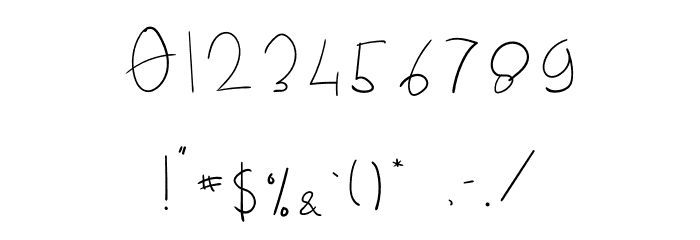 DropWriten Font OTHER CHARS
