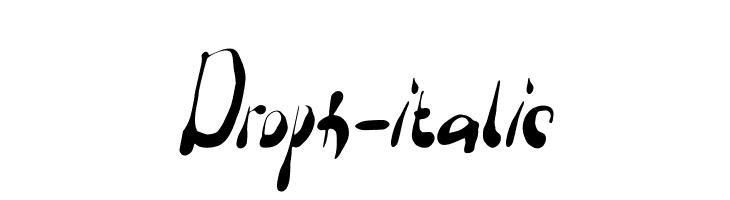 Droph-italic  Fuentes Gratis Descargar