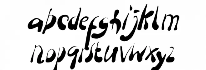 Droph-italic Шрифта строчной