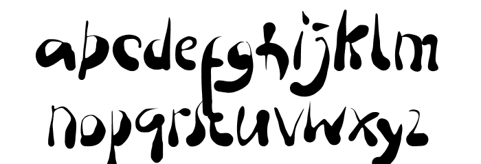 Droph Font LOWERCASE
