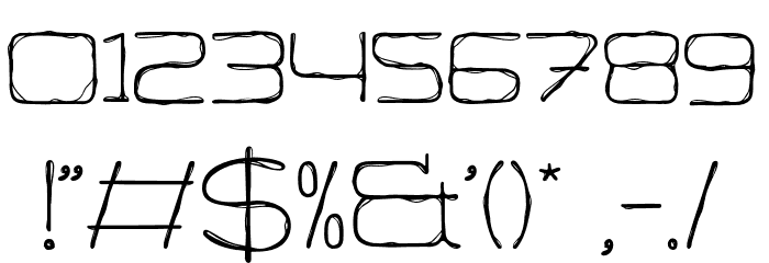 Dropled-Regular Font OTHER CHARS