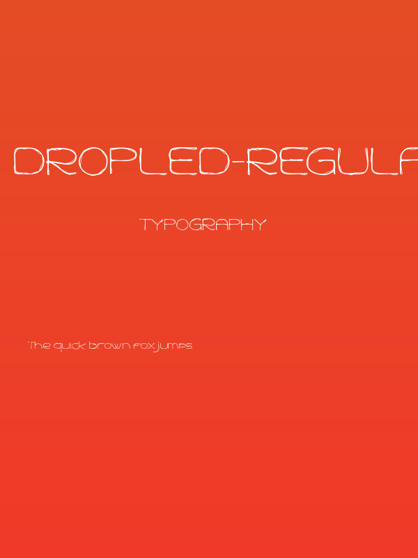 Dropled-Regular Poster
