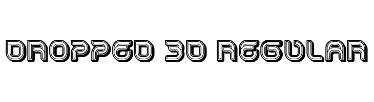 Dropped 3D Regular  免费字体下载