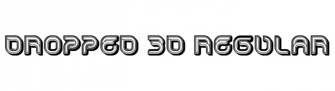 Dropped 3D Regular  Скачать бесплатные шрифты