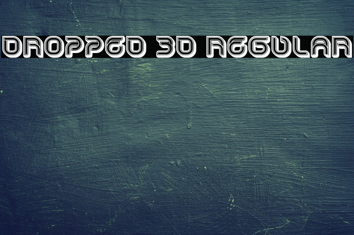 Dropped 3D Regular Example 1