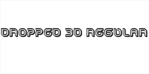 Dropped 3D Regular Logo
