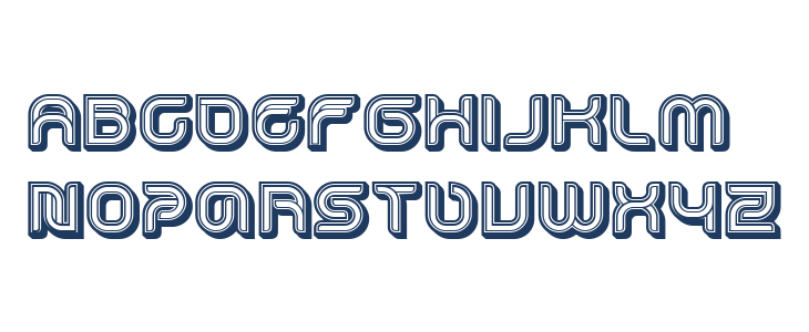 Dropped 3D Regular Lowercase