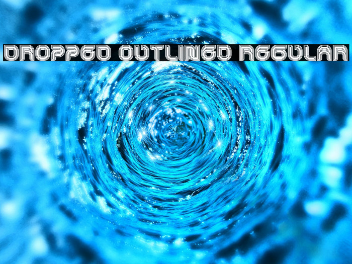 Dropped Outlined Regular Example 1