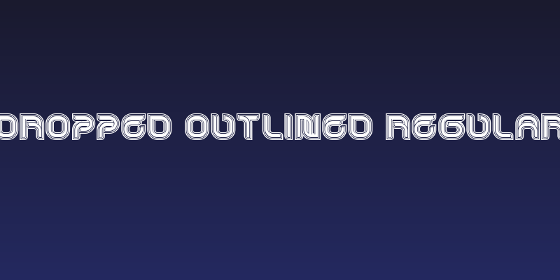 Dropped Outlined Regular Social Header