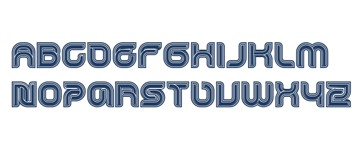 Dropped Outlined Regular Lowercase