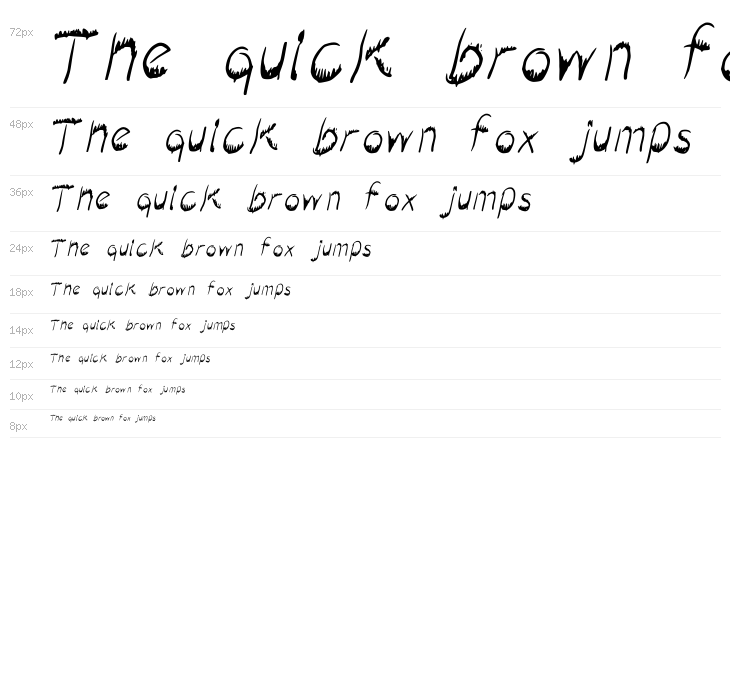 Dropping Flyer Italic Waterfall