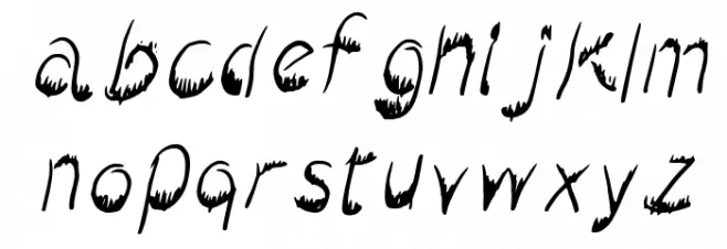 Dropping Flyer Italic 字体 小写