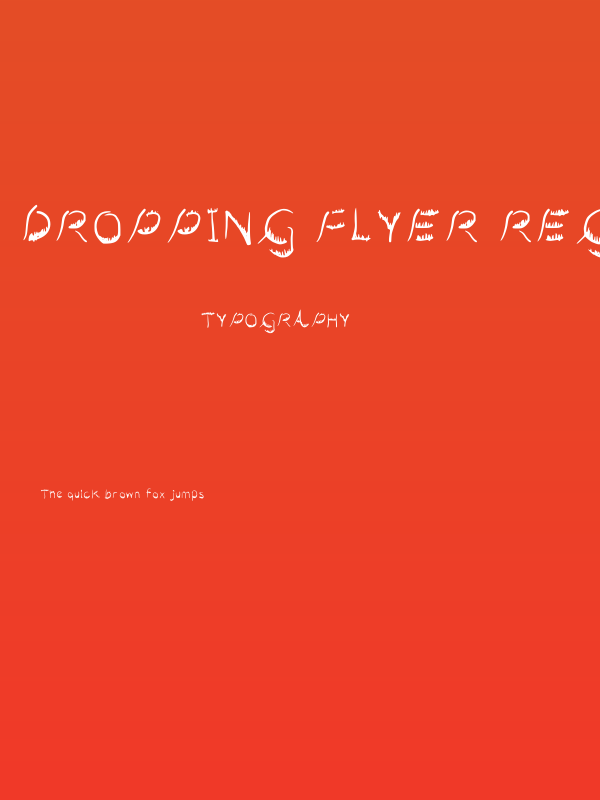 Dropping Flyer Regular Poster