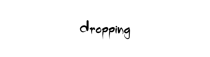 Dropping  Descarca Fonturi Gratis