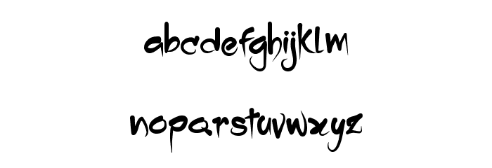Dropping Font LOWERCASE