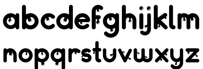 Drops Font LOWERCASE