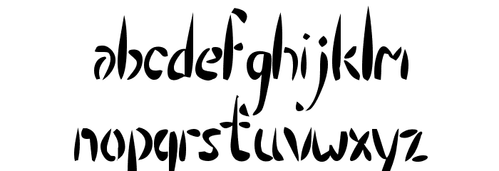 Droptear Font LOWERCASE