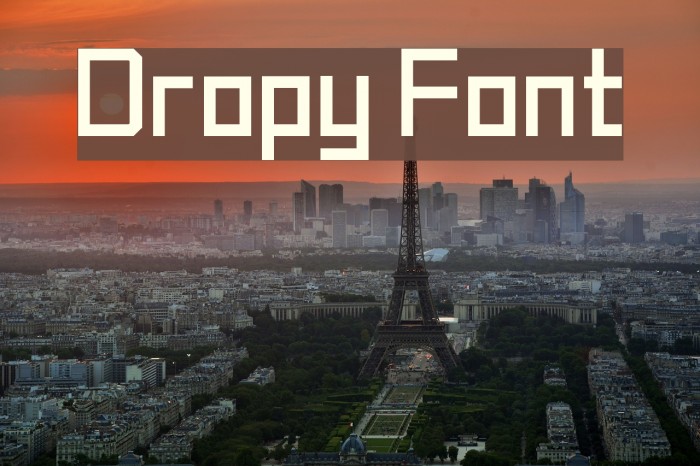 Dropy Font examples