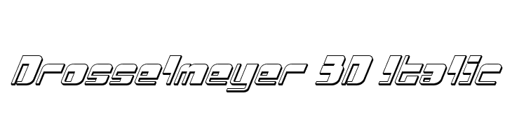 Drosselmeyer 3D Italic  Fuentes Gratis Descargar