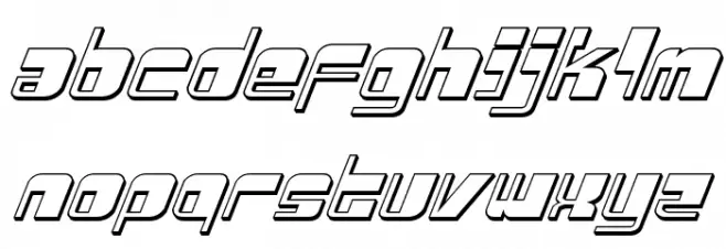 Drosselmeyer 3D Italic 字体 小写
