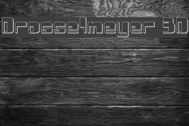 Drosselmeyer 3D Font examples