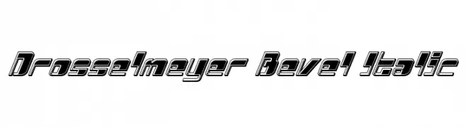 Drosselmeyer Bevel Italic  नि: शुल्क फ़ॉन्ट्स डाउनलोड