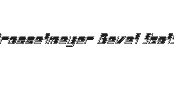 Drosselmeyer Bevel Italic Logo