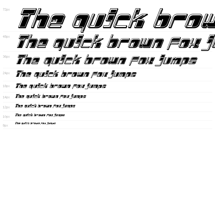 Drosselmeyer Bevel Italic Waterfall