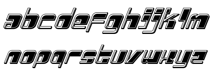 Drosselmeyer Bevel Italic Font LOWERCASE