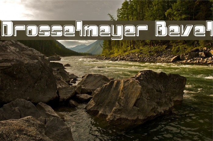 Drosselmeyer Bevel Font examples
