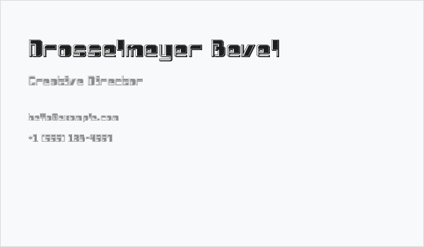 Drosselmeyer Bevel Business Card