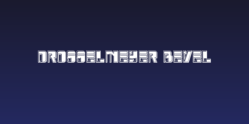 Drosselmeyer Bevel Social Header