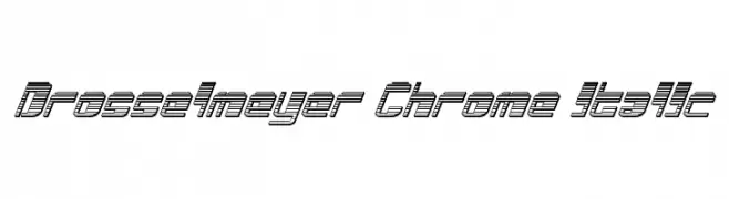 Drosselmeyer Chrome Italic  नि: शुल्क फ़ॉन्ट्स डाउनलोड