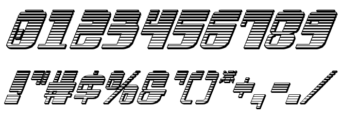 Drosselmeyer Chrome Italic Font OTHER CHARS