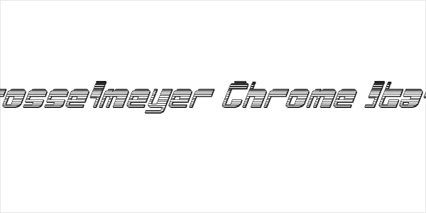 Drosselmeyer Chrome Italic Logo