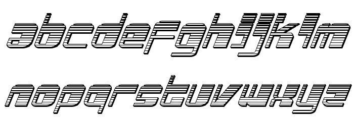 Drosselmeyer Chrome Italic Font LOWERCASE