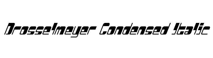 Drosselmeyer Condensed Italic  font caratteri gratis
