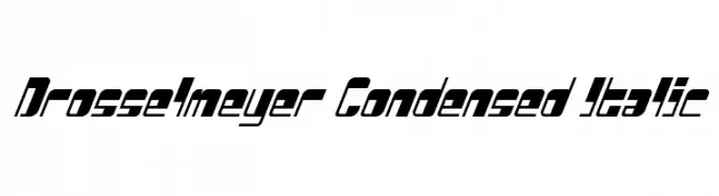 Drosselmeyer Condensed Italic  नि: शुल्क फ़ॉन्ट्स डाउनलोड