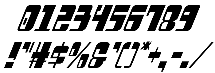Drosselmeyer Condensed Italic Font OTHER CHARS