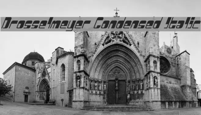 Drosselmeyer Condensed Italic Example 2