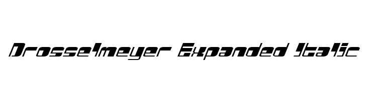 Drosselmeyer Expanded Italic  免费字体下载