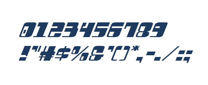 Drosselmeyer Expanded Italic Other Characters