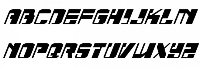 Drosselmeyer Expanded Italic Schriftart Groß