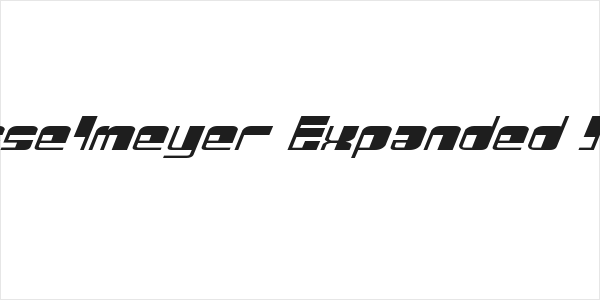 Drosselmeyer Expanded Italic Logo
