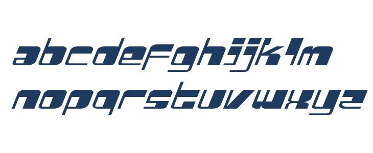 Drosselmeyer Expanded Italic Lowercase