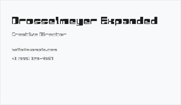 Drosselmeyer Expanded Business Card