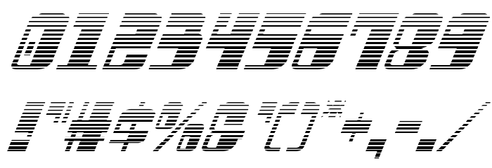 Drosselmeyer Gradient Italic Font OTHER CHARS