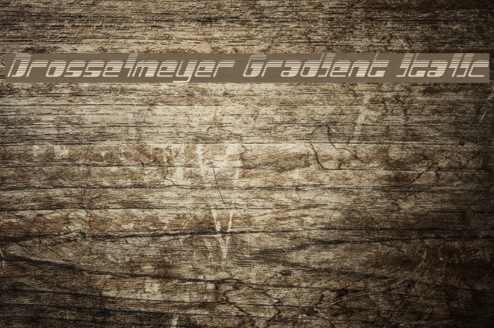 Drosselmeyer Gradient Italic Font examples