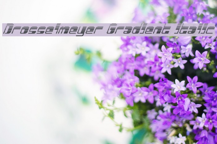 Drosselmeyer Gradient Italic Font examples