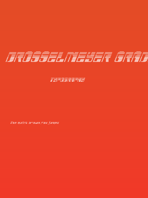 Drosselmeyer Gradient Italic Poster
